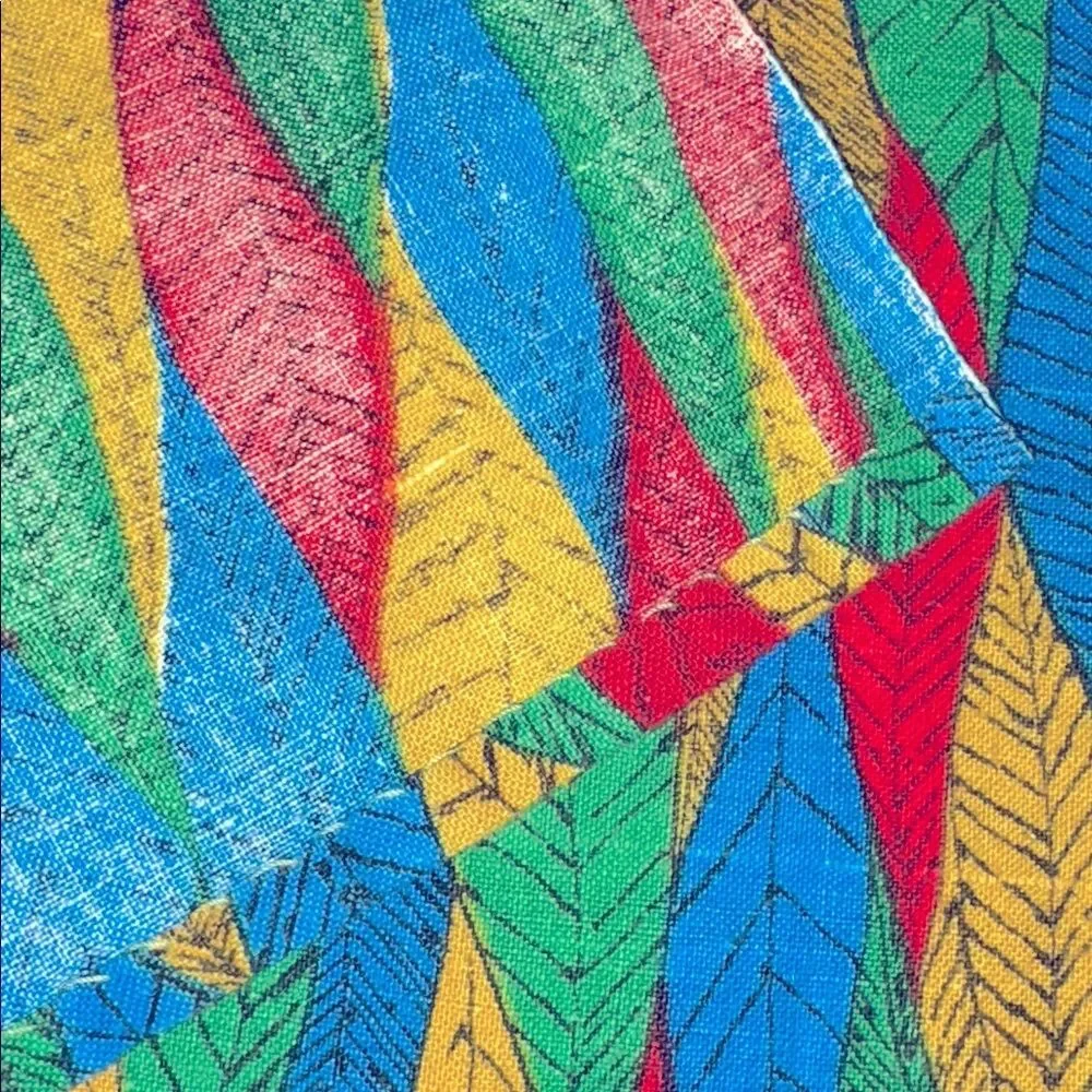 Vibrant Multicolor Leaves Tablecloth
